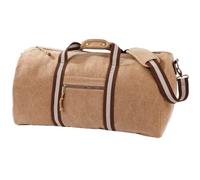 Quadra Vintage Canvas Holdall Duffle Bag - 45 Litres (One Size) (Sahara)