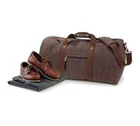 Quadra Vintage Canvas Holdall Duffle Bag - 45 Litres (One Size) (Vintage Brown)