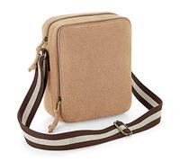 Quadra Vintage Canvas Mini Reporter Bag (One Size) (Sahara)