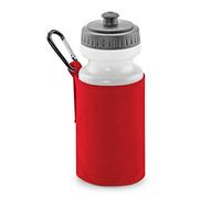Quadra Water Bottle And Fabric Sleeve Holder (One Size) (Classic Red)