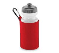 Quadra Water Bottle And Fabric Sleeve Holder (Pack Of 2) Clic Red (One Size)
