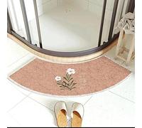 Quadrant Curved Bath Mat 45x100cm,Semi-Circular Bath Mat,Non Slip Floor Carpet,Corner Shower Rug Washable,Fan-Shaped Foot Pads Door Mat