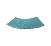 Quadrant Curved Bath Mat, Microfibre Corner Shower Mats Soft Corner Bath Mat Non Slip Bathtub Carpet Fan Shaped Foot Pads Corner Bath Tub Floor Carpet for Quadrant Shower Stall (Blue)