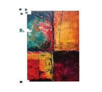 Quadrant Fusion: Colours In Conflict Jigsaw Puzzle Warren Reed - Designer Multi 500 Piece