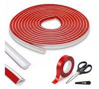Quadrant Trim Self Adhesive - 3m 9mm*13mm Flexible TPE Skirting Board Corner Protector with Scissors and Tape, Laminate Flooring Beading Wall Edge Strip Inside Corner Caulk Moulding Trim Coving White