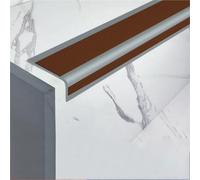 Quadrant Trim,Wall Corner Edging Strip,3/5/10meters Anti Slip Stair Strips Nosing, Self Adhesive Edge Protector Steps, Staircase Step(Coffee Color,10meters/393in)