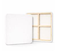 QuadraSoft Square Canvas - with Rounded Corners - Warp Free Real Wood Frame Stretcher Frame 24 mm - 100% Cotton 380 g/m² Primed - Made in Germany (40 cm x 40 cm)