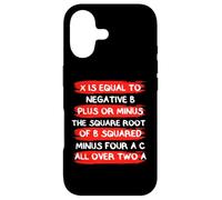 Quadratic formula X is Equal - Math Teacher Mathematics Math Case for iPhone 17