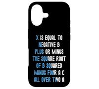 Quadratic formula X is Equal - Math Teacher Mathematics Math Case for iPhone 17