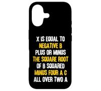 Quadratic formula X is Equal - Math Teacher Mathematics Math Case for iPhone 17