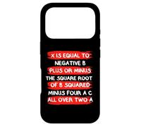 Quadratic formula X is Equal - Math Teacher Mathematics Math Case for iPhone 17 Pro