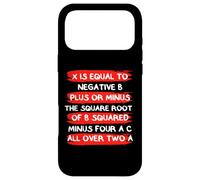 Quadratic formula X is Equal - Math Teacher Mathematics Math Case for iPhone 17 Pro Max