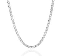 QUADRI - Mens Cuban Link Chain 5mm - 925 Sterling Silver Chain Mens - Silver Necklace for Men - Gift Box Included - 16"- 41 cm (SMALL SIZE)