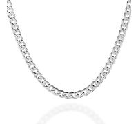 QUADRI - Mens Silver Chain 7mm - Solid Silver Chain Mens Italian Jewelry Diamond Cut - Made in Italy - Gift Box Included (20"- 51 cm -7mm)