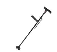 Quadrilateral Walking Stick with LED Color Scheme Crisis Alarm Against Slip Handle for Elderly Security and Assist Alarm Stick