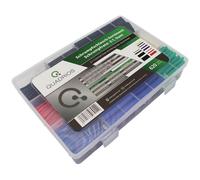 Quadrios 2109CA136 Heatshrink Set 1600 pcs Black 2:1 Shrinkage 2 Boxes