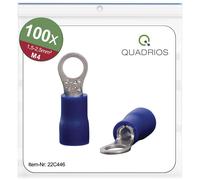Quadrios 22C448 Ring Terminal Set 2.5mm² 6.5mm Ø Partially Insulat...