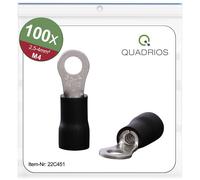 Quadrios 22C453 Ring Terminal Set 4.0 mm² Ø6.5mm Partially Insulated