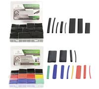Quadrios 22CA167 Heatshrink Set Black 100-Piece 2:1 Shrinkage RoHS...