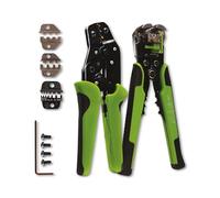 Quadrios 22T015 22T015 Crimping Pliers Set Wire End Ferrules, Blade Receptacles, Solar Connector 0.25
