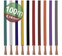 Quadrios 23CW028 Stranded Wire Set 0.5mm² Black/Red with Cutter