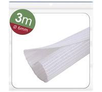 Quadrios 24CA469 Braided Hose White Polyester 6-7mm 3m Pneumatics ...