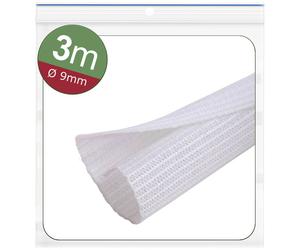 Quadrios 24CA470 Braided hose Polyester White 3 m 9 to 10 mm