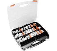 Quadrios Cable Gland Set 224 pcs PA66 White in Storage Box