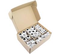 Quadrios Cable Gland Set 60 Piece PA66 White Metric Reusable Box