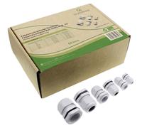 Quadrios Cable Gland Set PA66 Grey-White Ideal for Repairs