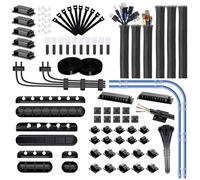 Quadrios Cable Mount Kit 184 Parts Ø 1-40 mm Black Assorted