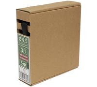 Quadrios Heatshrink + Adhesive Black 9.5mm 3:1 Shrink 5m