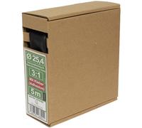 Quadrios Heatshrink Black 25.4mm 5m 3:1 with Adhesive