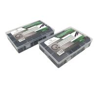 Quadrios Heatshrink Set 1600 pcs Black 2:1 Shrinkage 2 Boxes