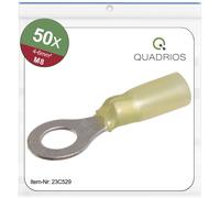 Quadrios Ring Terminal 6 mm² 8.5 mm Hole Ø Yellow 50 pcs