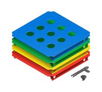 Quadro Hole Panel Set L - 6 Hole Panels 40 x 40 cm for Side Walls, from 6 Months Depending on Construction, UV-Stable, Indoor/Outdoor, Made in Germany