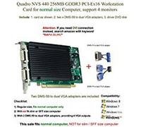Quadro NVS 440 256MB GDDR3 PCI-Ex16, Support 4-monitor, VGA connection