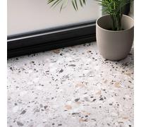 Quadrostyle Terrazzo Grey Wall And Floor Tile Vinyl Stickers 30Cm(L) 30Cm(W) Pack Of 4