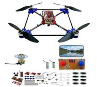 Quadrotor Drone DIY Kit: A Unique STEM Project with Brushless Motor, Optical Flow Hovering, One-Click Takeoff and Landing, and 360° Flip for DIY Enthusiasts to Learn Drone Basics For adults only.