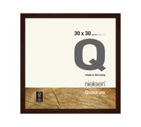Quadrum 30 x 30cm Wooden Picture Frame With Protective Glass Front Nielsen Dark Brown One Size