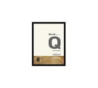 nielsen Quadrum Wooden Picture Frame Black 30x40cm with Float Glass and Push and Turn Clips