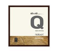 Quadrum 40 x 40cm Wooden Picture Frame With Protective Glass Front Nielsen Dark Brown One Size