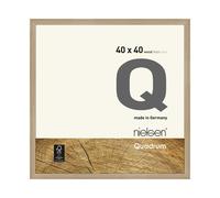nielsen Quadrum Wooden Picture Frame Oak Natural 40x40cm with Float Glass and Push and Turn Clips