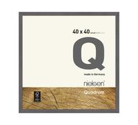 Quadrum 40 x 40cm Wooden Picture Frame With Protective Glass Front Nielsen Mid Grey One Size