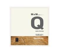 Quadrum 50 x 50cm Wooden Picture Frame With Protective Glass Front Nielsen White One Size