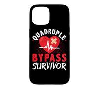 Quadruple Bypass Survivor Open Heart Surgery Coronary Artery Case for iPhone 15