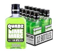 Quadz Lime Marg Vodka Cocktail | 18.8% ABV | 12x200ml Ready to Drink Pre Mixed Cocktail | Made with Spirit & Lime Flavour | Resealable Bottle | Vegan & Gluten Free | Ideal for Parties & Pre Drinks