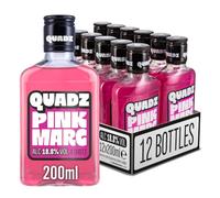 Quadz Pink Marg Vodka Cocktail | 18.8% ABV | 12x200ml Ready to Drink Pre Mixed Cocktail | Made with Spirit & | Resealable Bottle | Vegan & Gluten Free | Ideal for Parties & Pre Drinks
