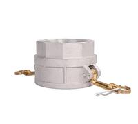 Quafwia 1 pc Aluminum GRAVITY CAST camlock fittings (4" Type D) cam lock hose fittings, Female Coupler x Female NPT thread Camlock coupling with Heavy Duty Brass Handles