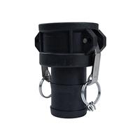 Quafwia 2" Polypropylene Camlock Fittings Part C, 1 PC, Female Coupler x Hose End, Stainless Steel Handle, Max Temp 185°F